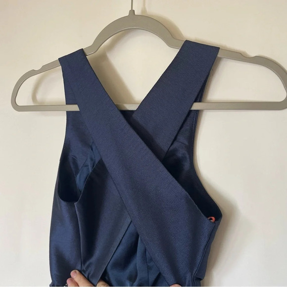 Monique Lhuillier ML We Belong Together Dress Blue Size 0 - Picture 13 of 15